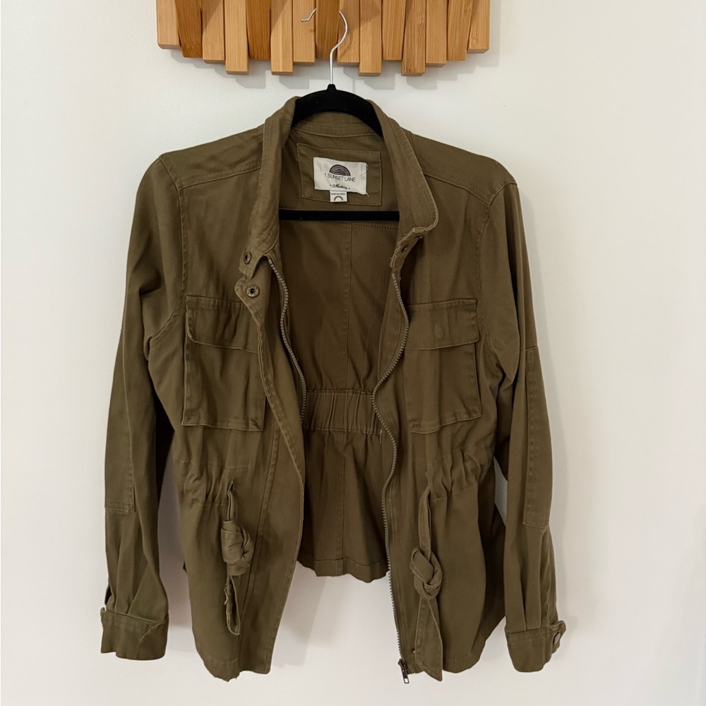 Women's 1 Sunset Lane Olive Green Jacket, Size Medium